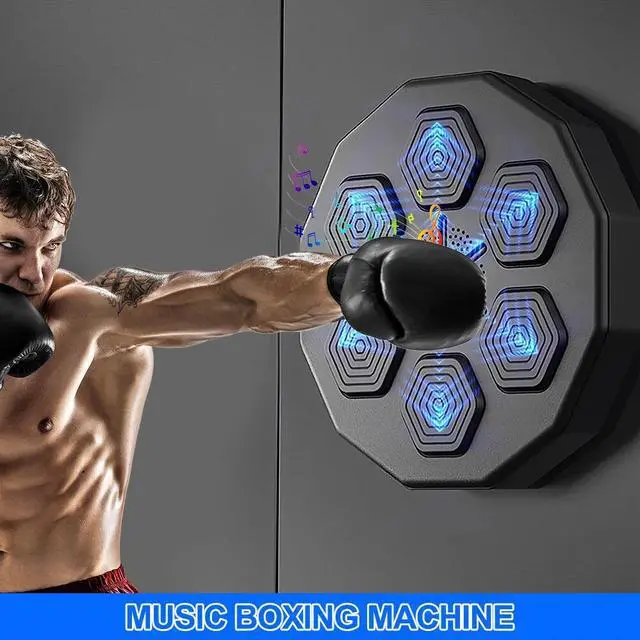 Alt view image 5 of 7 - Music Boxing Machine, Smart Bluetooth Boxing Trainer with Boxing Gloves