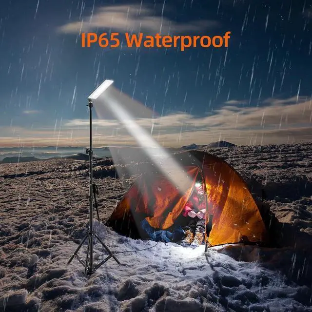 Alt view image 3 of 7 - Outdoor Camping Light Super Bright LED Grill Work Light Stand Telescoping Tripod