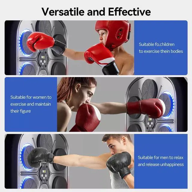 Alt view image 7 of 7 - New Music Boxing Machine Upgraded Bluetooth Music Boxing Parent-Child Game
