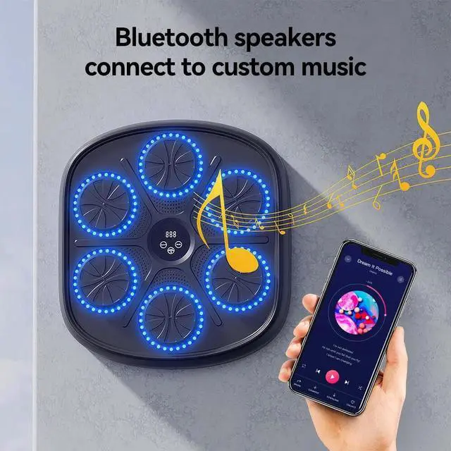 Alt view image 3 of 7 - New Music Boxing Machine Upgraded Bluetooth Music Boxing Parent-Child Game