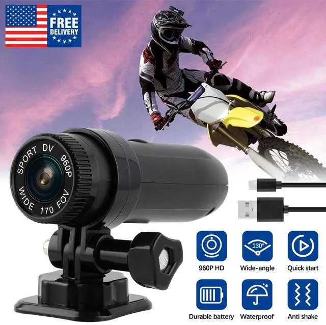 Main image of Bike Motorcycle Helmet Camera Mini Sports Video Action Camera Outdoor Recorder