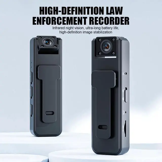 Alt view image 2 of 7 - 30 Hour 1080P Camcorder Mini Police Body Camera HD 180° Video DVR IR Night Cam