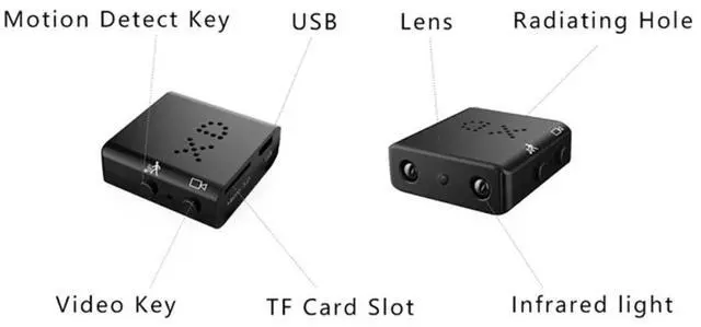 Alt view image 5 of 7 - 1080P Mini Camera DIY HD IP DVR Small Home Security Motion Cam Indoor SmartCam(+32gb card)