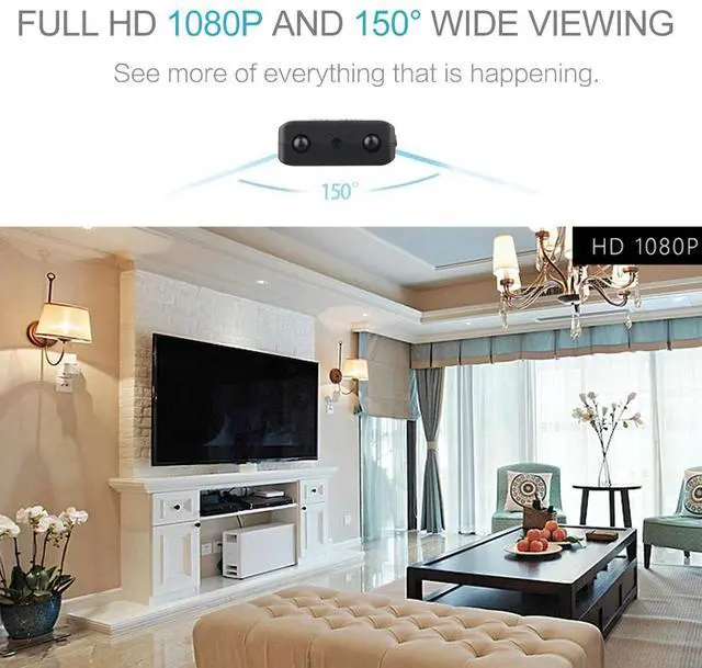 Alt view image 2 of 7 - 1080P Mini Camera DIY HD IP DVR Small Home Security Motion Cam Indoor SmartCam(+32gb card)