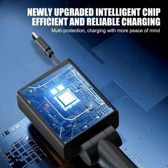 Alt view image 7 of 7 - 3IN1 Retractable Car Charger USB A Type C PD Cable For Phone Fast Charge Adapter