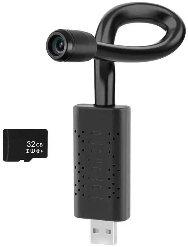 Alt view image 2 of 7 - Portable Mini WiFi Camera Home Security USB Cam HD1080P Camcorder Video Recorder(Camera +32G TF Card)
