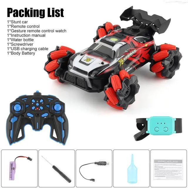 Alt view image 7 of 7 - 2.4G RC Stunt Car Twisting Vehicle Radio Remote Control Cars Gesture Sensor Toy