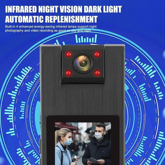 Alt view image 2 of 7 - 4K WiFi Camera Camcorder 1080P HD Police Cam With Audio Video DVR IR Night Cam