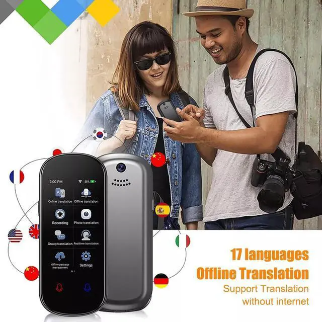 Alt view image 7 of 7 - Language Translator Device Two-Way AI Voice Translator Voice/Photo Translation