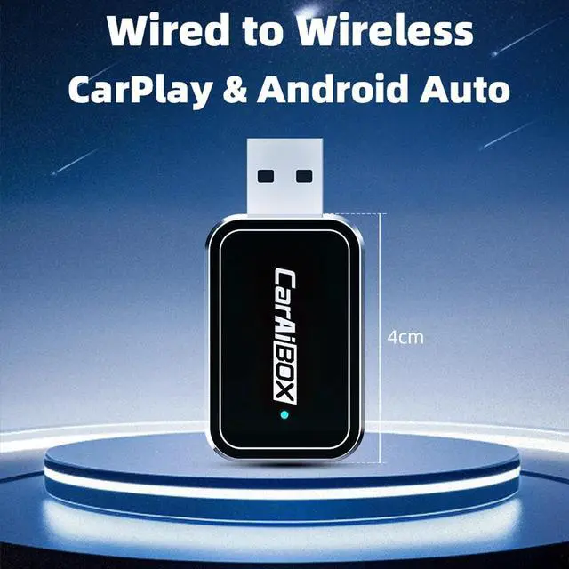 Alt view image 6 of 7 - Mini Wireless Carplay Dongle for iPhone Apple Carplay Ai Box Wired to Wireless