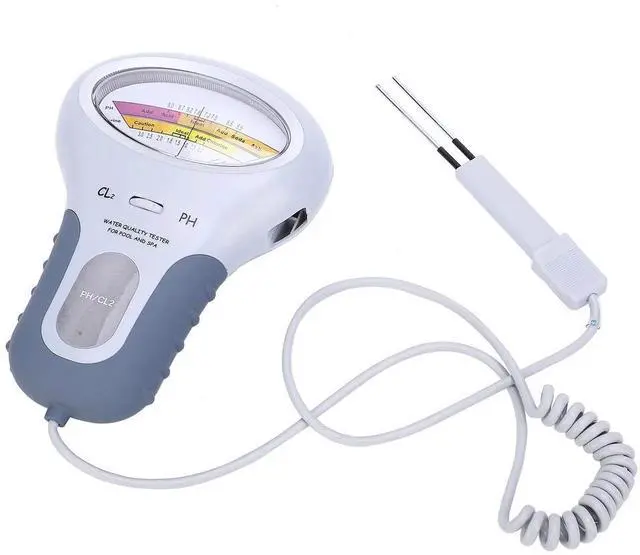 Alt view image 5 of 7 - Digital Water Quality Measurer Meter Swimming Pool Spa PH/CL2 Chlorine Tester