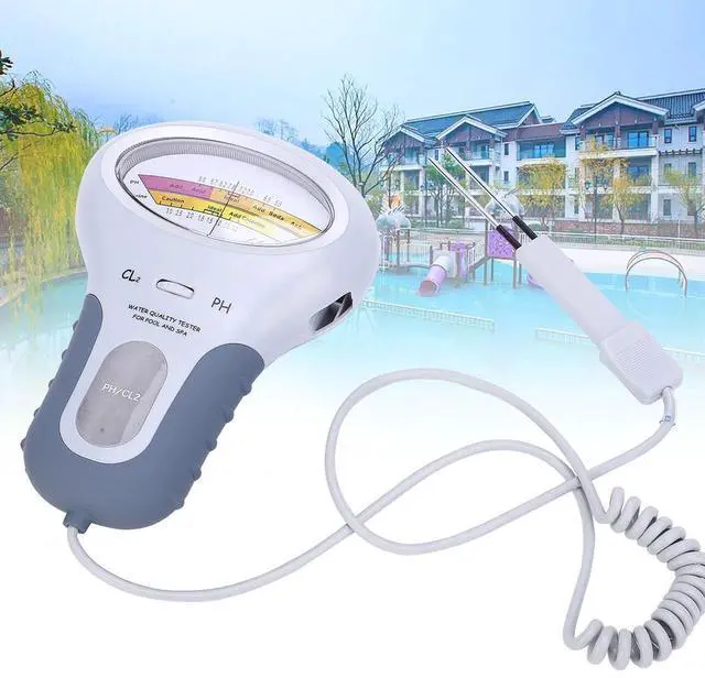 Alt view image 7 of 7 - Digital Water Quality Measurer Meter Swimming Pool Spa PH/CL2 Chlorine Tester