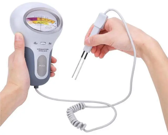 Alt view image 2 of 7 - Digital Water Quality Measurer Meter Swimming Pool Spa PH/CL2 Chlorine Tester