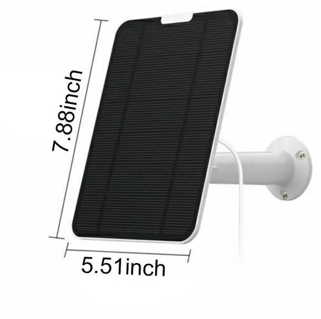 Alt view image 7 of 7 - Solar Panel for Ring Spotlight Stick Up Camera Plus Security Cam Battery Charger