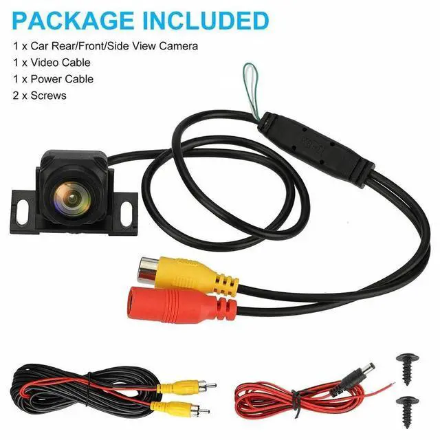 Alt view image 7 of 7 - 180º Car Rear View Backup Camera Reverse Parking Waterproof CMOS Night Vision