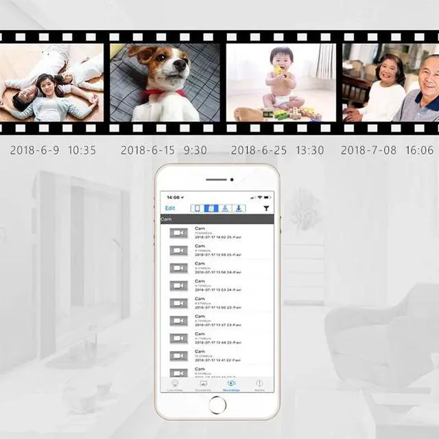 Alt view image 5 of 7 - Smart Mini WiFi Camera Wireless 1080P HD Night Cam Home Security Camera US