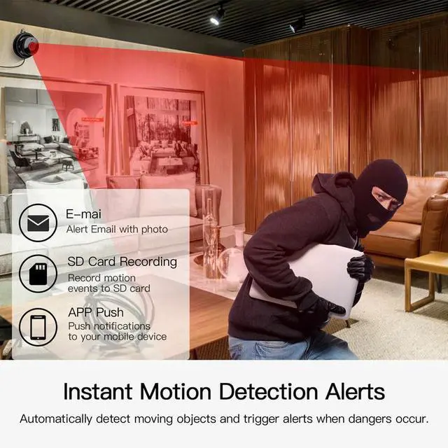Alt view image 7 of 7 - CCTV Camera WiFi 1080P Wireless IR Indoor Outdoor Security Night Vision Home CAM