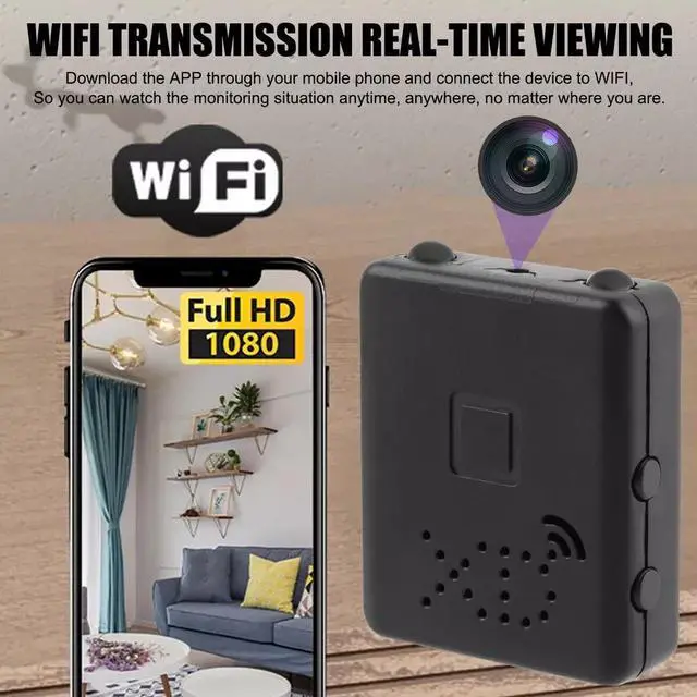 Alt view image 5 of 7 - Smart Mini WiFi Camera Wireless 1080P HD Night Cam w/Battery Home Security NEW