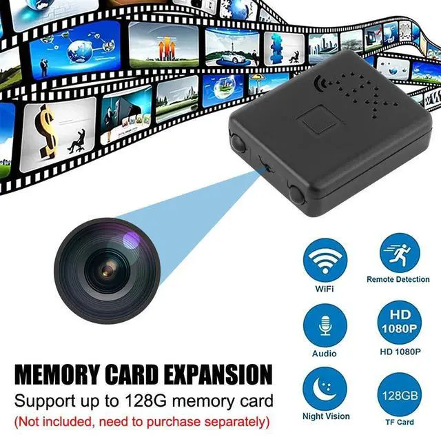 Alt view image 2 of 7 - Smart Mini WiFi Camera Wireless 1080P HD Night Cam w/Battery Home Security NEW