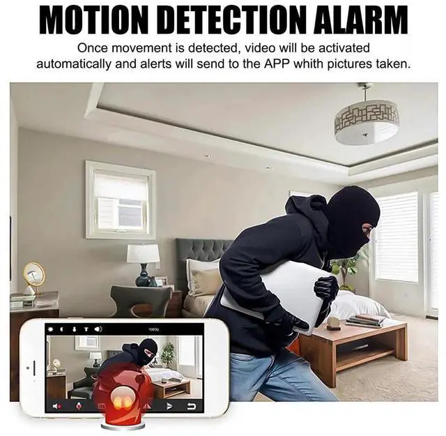 Alt view image 7 of 7 - Smart Mini WiFi Camera Wireless 1080P HD Night Cam w/Battery Home Security NEW