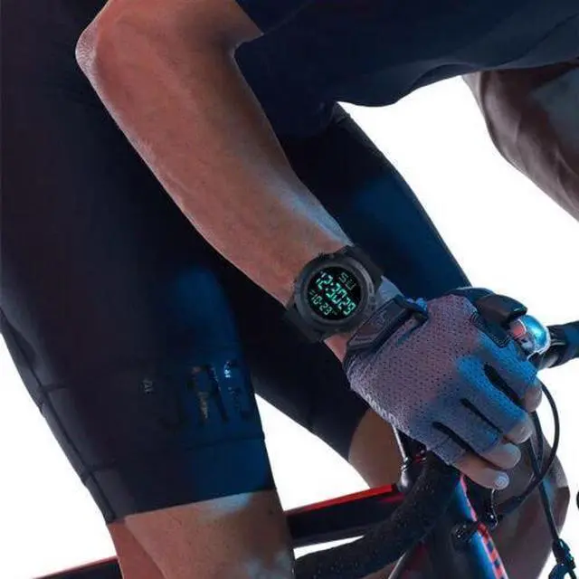 Alt view image 6 of 7 - Waterproof Digital Sports Watch Military Tactical LED Backlight Wristwatch Men