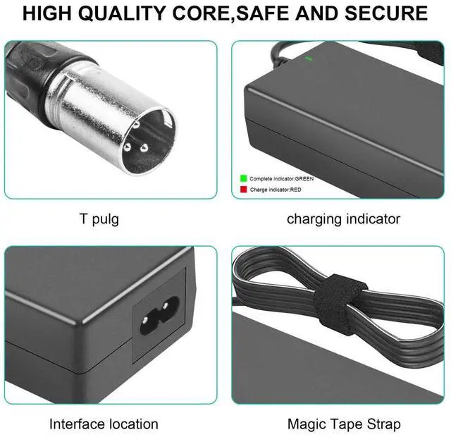 Alt view image 6 of 7 - For Pride Go-Go Elite Traveller Mobility Scooter Battery Charger 29.4V 2A 60W