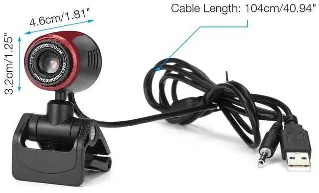 Alt view image 2 of 7 - HD 1080P Webcam USB Computer Web Camera w/ Microphone For PC Laptop Desktop US