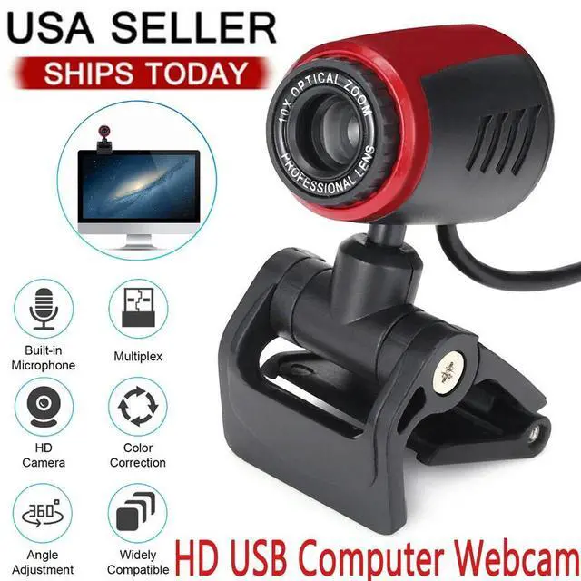 Main image of HD 1080P Webcam USB Computer Web Camera w/ Microphone For PC Laptop Desktop US