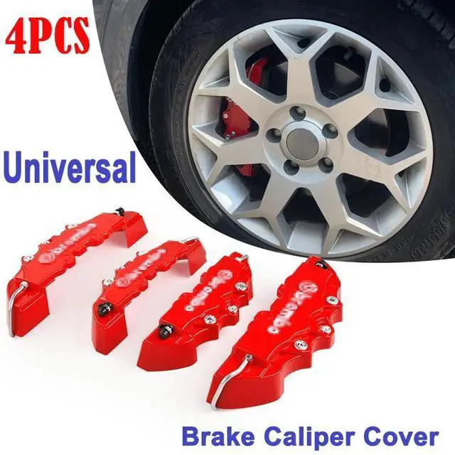 Main image of 4PCS 3D Style Red M+L Car Disc Brake Caliper Cover Front & Rear Kits Accessories