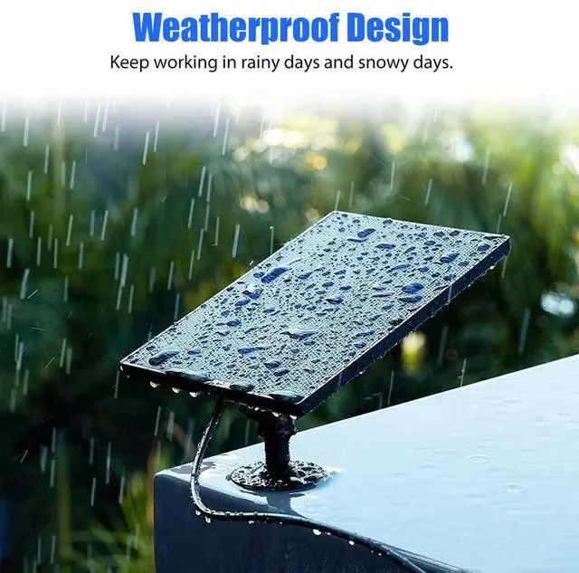 Alt view image 5 of 7 - Solar Panel Micro USB C Power CCTV Camera Security Cam Battery Charger Outdoor