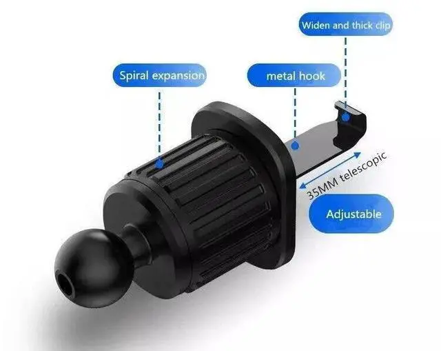 Alt view image 5 of 7 - Universal Gravity Car Holder Mount Air Vent Stand Cradle For Mobile Cell Phone