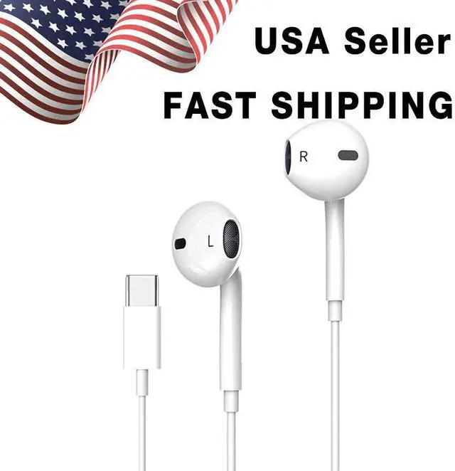 Main image of For iPhone 16 15 Pro Max iPad Pro Wired USB Type-C Stereo Earbuds Headphones