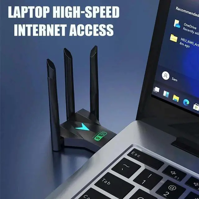 Alt view image 5 of 7 - Wireless WIFI USB 3.0 Adapter 1300Mbps Long Range Dongle Dual Band Network lot