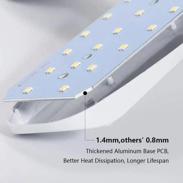 Alt view image 6 of 7 - 3 PCS LED Garage Light Bulb Deformable Ceiling Fixture Lights E27 Workshop Lamp