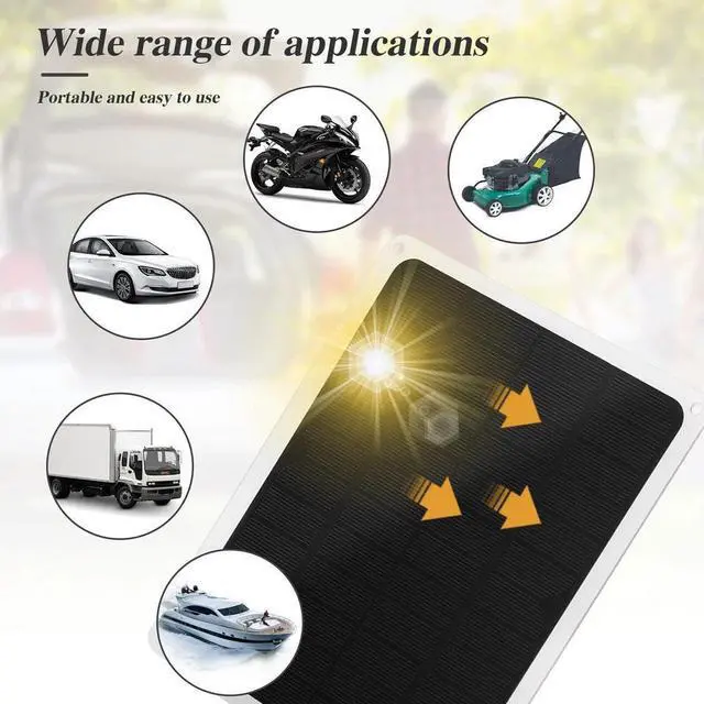 Alt view image 4 of 7 - Solar Panel Kit 12 Volt Trickle Charger Battery Charger Maintenance Boat RV Car