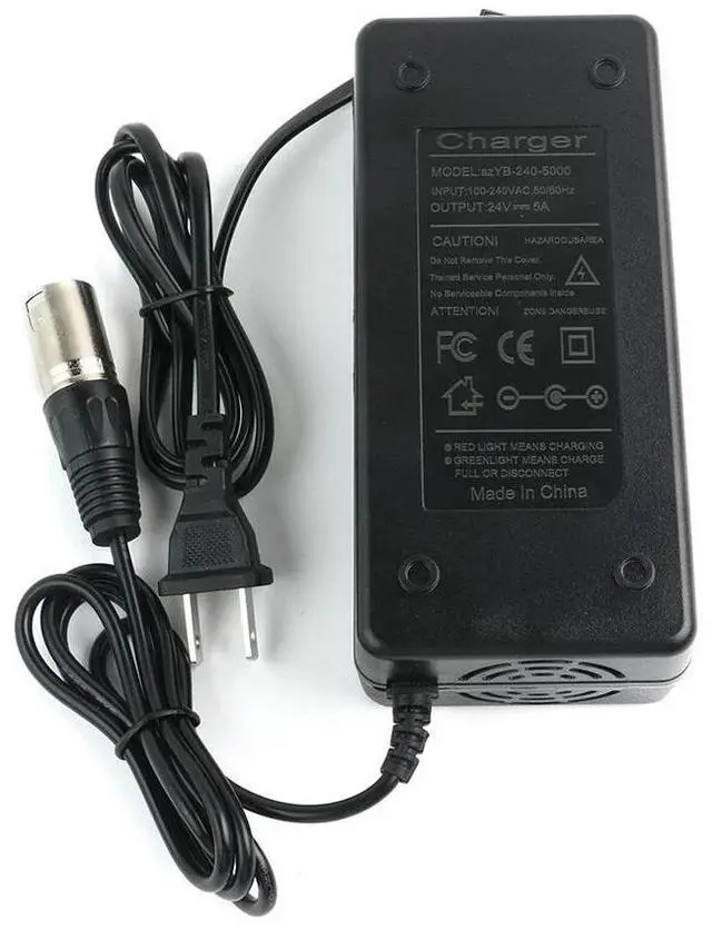 Alt view image 6 of 7 - 24V 5A XLR Battery Charger For Mobility Scooter wheelchair Jazzy Power Chair US