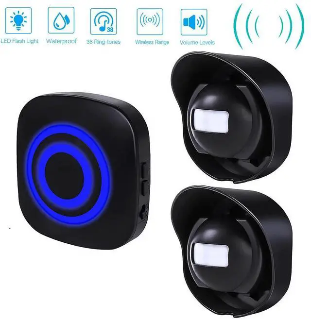 Alt view image 2 of 7 - 656ft Long Range Wireless Driveway Alarm Weatherproof Outdoor Motion Sensor