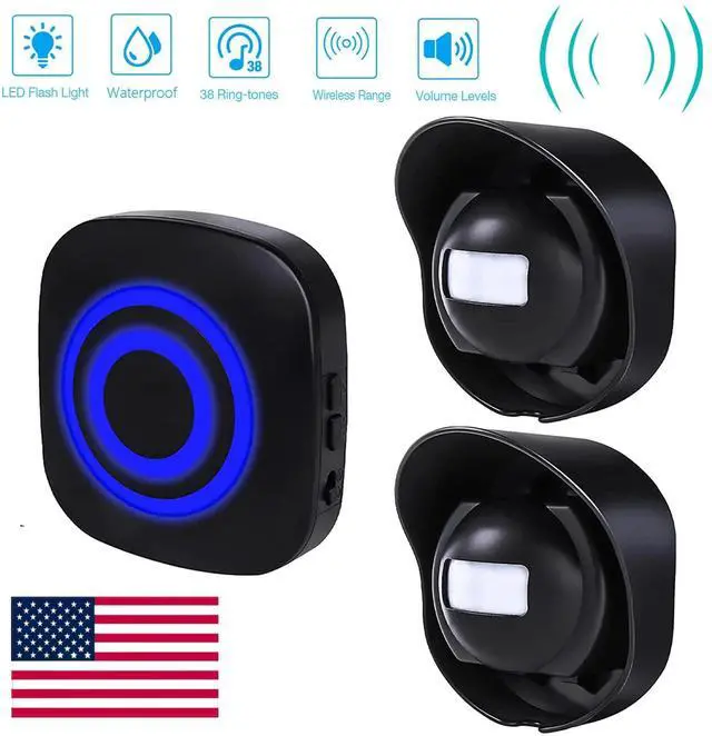 Main image of 656ft Long Range Wireless Driveway Alarm Weatherproof Outdoor Motion Sensor