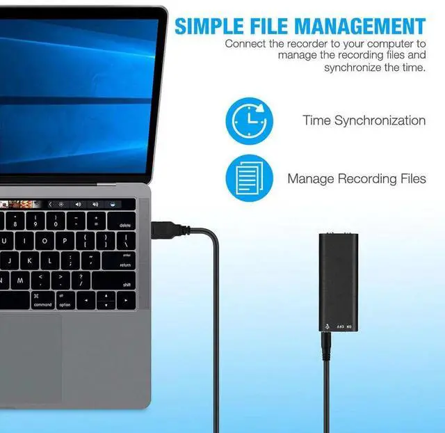 Alt view image 3 of 7 - Mini Spy Hidden Audio Recorder Voice Activated Office Listening Device 16GB US