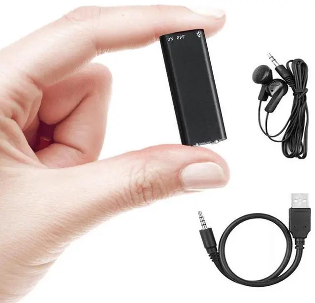 Alt view image 5 of 7 - Mini Spy Hidden Audio Recorder Voice Activated Office Listening Device 16GB US