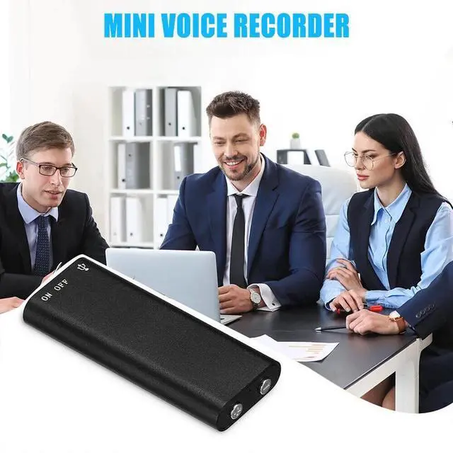 Alt view image 4 of 7 - Mini Spy Hidden Audio Recorder Voice Activated Office Listening Device 16GB US