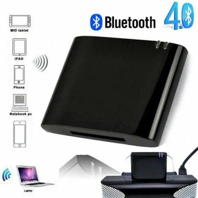 Alt view image 3 of 7 - 30 Pin Bluetooth Wireless Adapter Converter For Bose SoundDock iPhone iPod Music