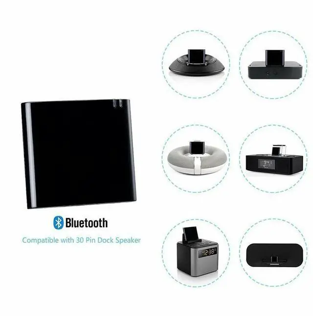 Alt view image 5 of 7 - 30 Pin Bluetooth Wireless Adapter Converter For Bose SoundDock iPhone iPod Music