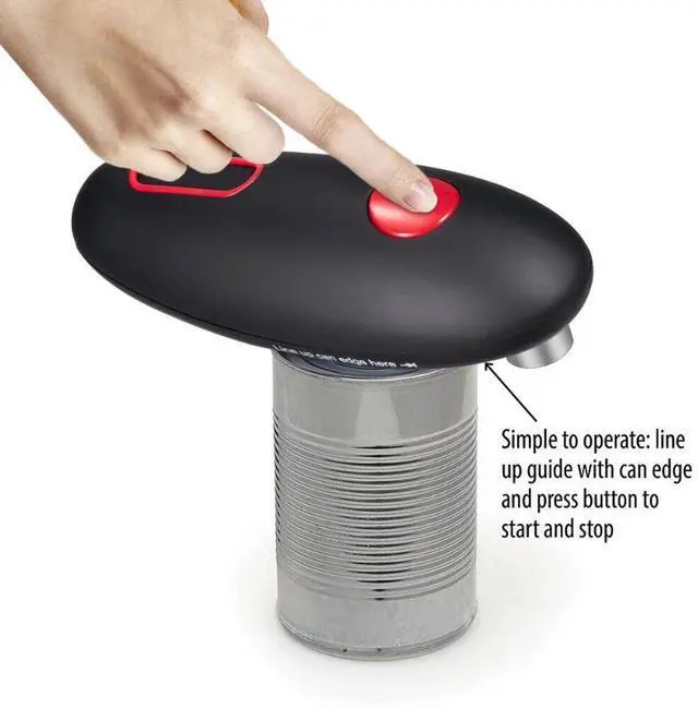 Alt view image 4 of 7 - Electric Commercial Can Opener Smooth Edge Stainless Steel Hands-Free Automatic