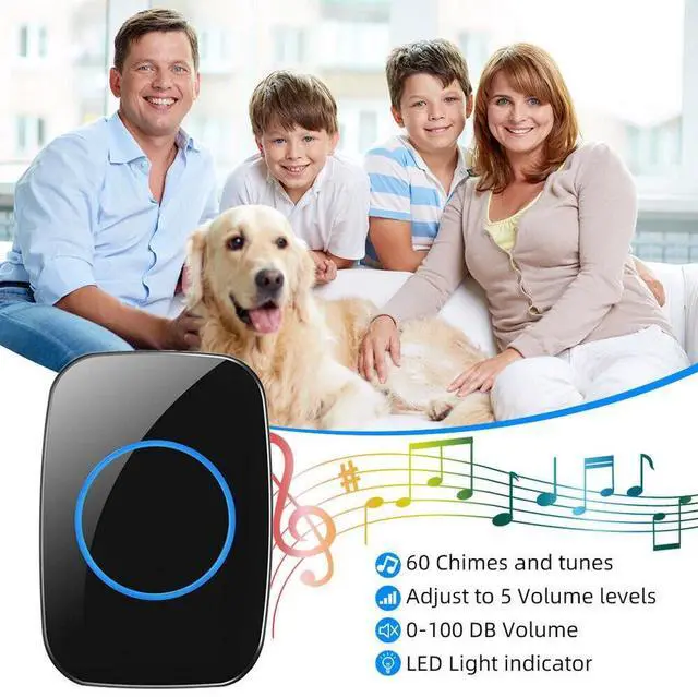 Alt view image 7 of 7 - Wireless Doorbell Chime Waterproof Plugin Receiver Adjustable Volume 1000FT Kit