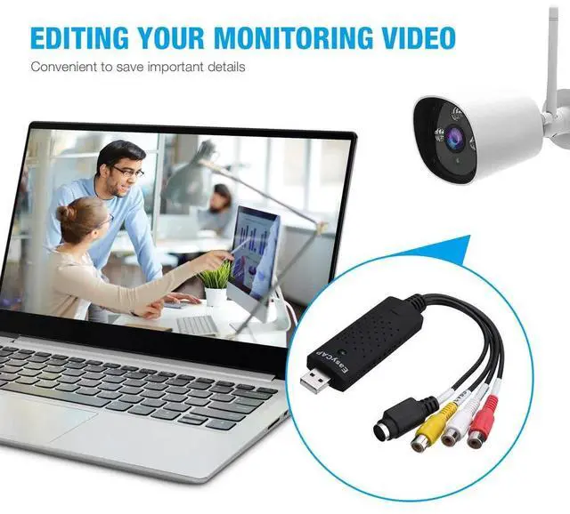 Alt view image 7 of 7 - Audio Card USB 2.0 Video VHS to DVD VCR PC HDD Converter Adapter Digital Capture