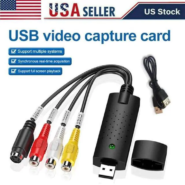 Alt view image 2 of 7 - Audio Card USB 2.0 Video VHS to DVD VCR PC HDD Converter Adapter Digital Capture