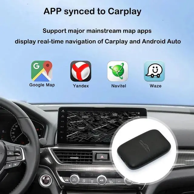 Alt view image 5 of 7 - AutoSky Wireless CarPlay and Android Auto AI Box Lite for Factory Wired Car