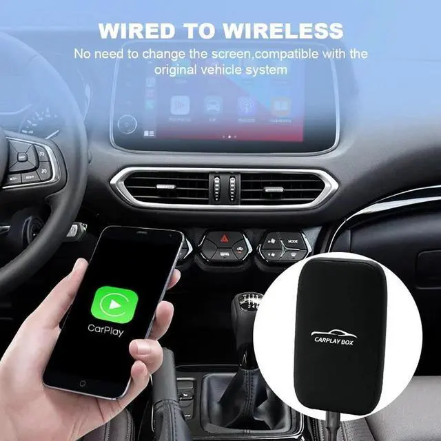 Alt view image 3 of 7 - AutoSky Wireless CarPlay and Android Auto AI Box Lite for Factory Wired Car