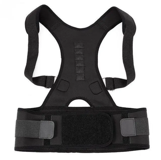 Alt view image 3 of 7 - Posture Corrector Support Magnetic Back Shoulder Brace Belt Band For Men Women XL Fits Waist Size: 35.4-40.1